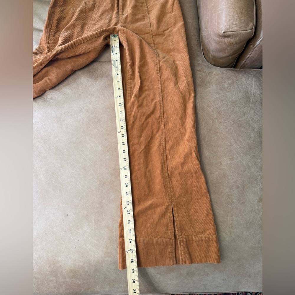 GB Orange Flare Corduroy Pants 100% Cotton 70s Hippie Women’s Size 11 - Picture 4 of 9